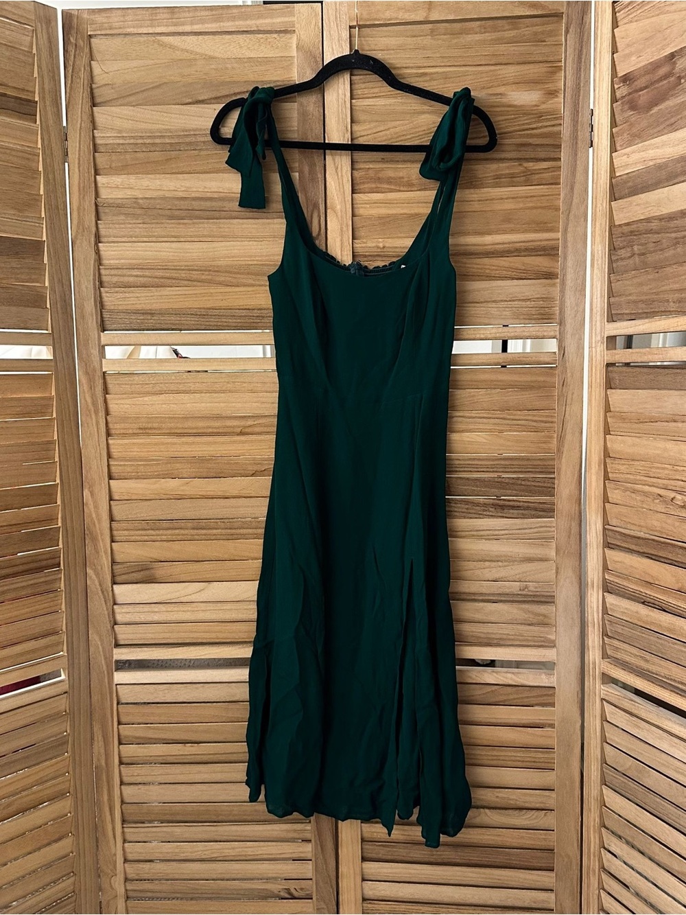 Reformation Twilight Midi Dress Emerald Size 4 - Picture 4 of 5